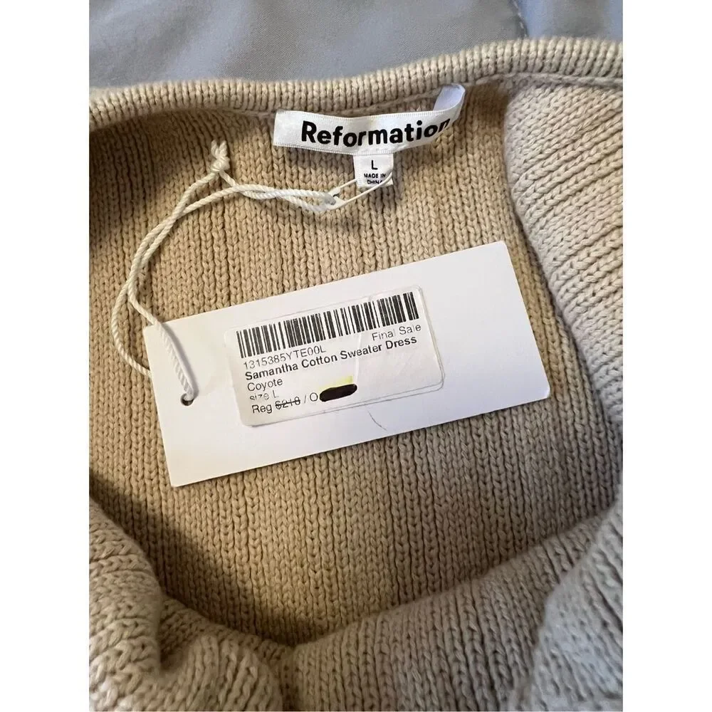 REFORMATION - SAMANTHA COTTON SWEATER DRESS - Picture 8 of 11